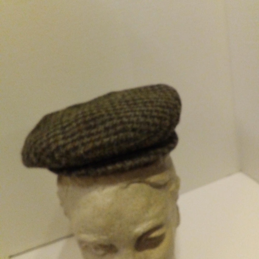 LL Bean Harris Tweed  brown & grey hat.